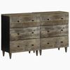 vidaXL Sideboards 2 &tau;&epsilon;&mu;ά&chi;&iota;&alpha; &alpha;&nu;&omicron;&iota;&chi;&tau;ό &gamma;&kappa;&rho;&iota; 60x33,5x75cm &mu;&alpha;&sigma;ί&phi; &xi;ύ&lambda;&omicron; Mango