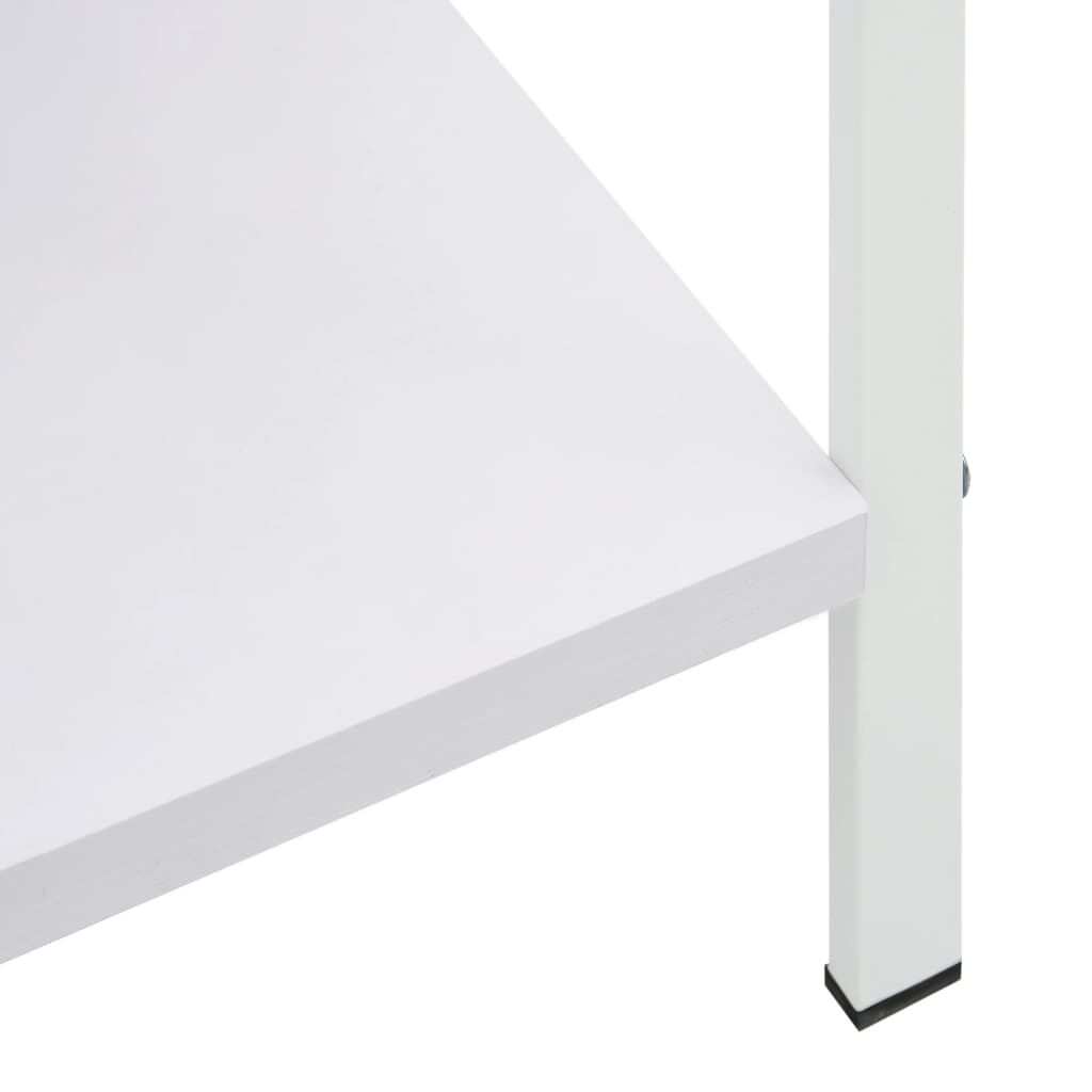 vidaXL Ραφιέρα 3 Επιπέδων Λευκή 60x27,6x90,5 εκ. Επεξεργασμένο Ξύλο