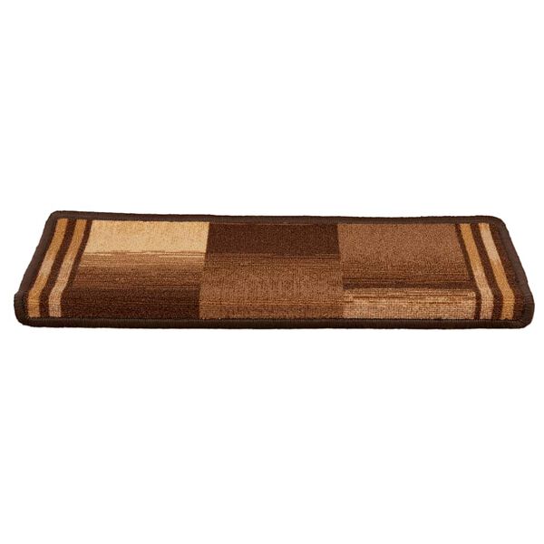 vidaXL Πατάκια Σκάλας Αυτοκόλλητα 5 τεμ. Καφέ 65x21x4 εκ.