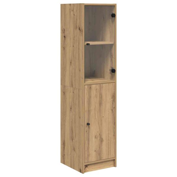 vidaXL Highboard Artisan Oak 35 x 37 x 142 &epsilon;&kappa; &Epsilon;&pi;&epsilon;&xi;&epsilon;&rho;&gamma;&alpha;&sigma;&mu;έ&nu;&omicron; &xi;ύ&lambda;&omicron;