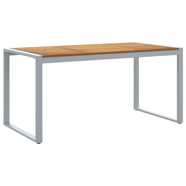 vidaXL Τραπέζι Κήπου για Φαγητό Γκρι 160 x 80 x 75 cm