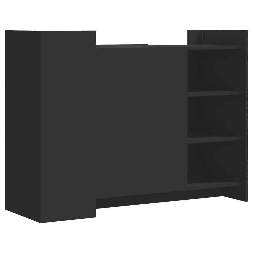 vidaXL Μπουφές Μαύρος 100 x 35 x 75 εκ. από Επεξεργασμένο Ξύλο