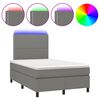 vidaXL &Kappa;&rho;&epsilon;&beta;ά&tau;&iota; Boxspring &mu;&epsilon; &Sigma;&tau;&rho;ώ&mu;&alpha; & LED &Sigma;&kappa;.&Gamma;&kappa;&rho;&iota; 120x190&epsilon;&kappa;. &Upsilon;&phi;&alpha;&sigma;&mu;ά&tau;&iota;&nu;&omicron;