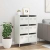 vidaXL Ντουλάπι Λευκό 68x39x101,5 εκ. από Χάλυβα