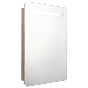 vidaXL &Kappa;&alpha;&theta;&rho;έ&phi;&tau;&eta;&sigmaf; &Mu;&pi;ά&nu;&iota;&omicron;&upsilon; &mu;&epsilon; &Nu;&tau;&omicron;&upsilon;&lambda;ά&pi;&iota; & &Phi;&omega;&tau;&iota;&sigma;&mu;ό LED &Delta;&rho;&upsilon;ό&sigmaf; 60x11x80 &epsilon;&kappa;.