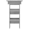 vidaXL Τραπέζι Μπαρ Τοίχου Γκρι Sonoma 102x45x103,5 εκ. Επεξεργ. Ξύλο