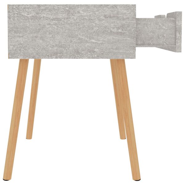vidaXL Κομοδίνο Γκρι Σκυροδέματος 40x40x56 εκ. από Επεξεργασμένο Ξύλο