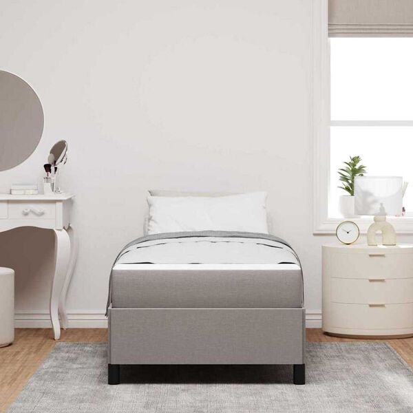 vidaXL Κρεβάτι με ελατήρια Ταμπά και Μαύρο 100 x 200 cm