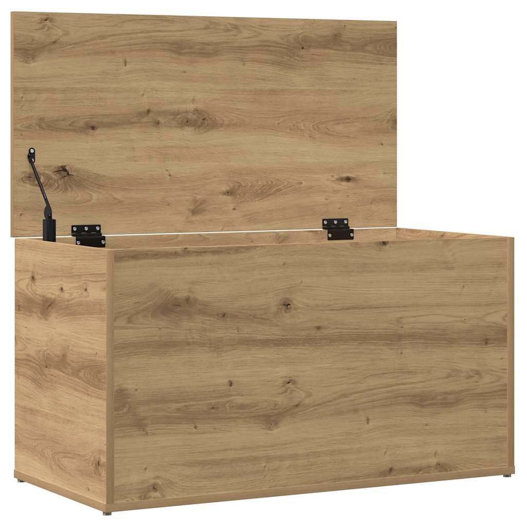 vidaXL Μπαούλο Αποθήκευσης Δρυς τεχνίτης 84 x 42 x 46 εκ