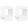 vidaXL End Table 2 &tau;&epsilon;&mu;. &Lambda;&epsilon;&upsilon;&kappa;ό 40 x 40 x 56 &epsilon;&kappa;. &Epsilon;&pi;&epsilon;&xi;&epsilon;&rho;&gamma;&alpha;&sigma;&mu;έ&nu;&omicron; &Xi;ύ&lambda;&omicron;