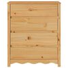 vidaXL Κομοδίνο Drammen Δρυς 76.5 x 40 x 91 εκ Μασίφ ξύλο πεύκου