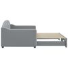 vidaXL Καναπές Κρεβάτι Συρόμενος Ανοιχτό Γκρι 90 x 200 εκ. Υφασμάτινος