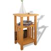 vidaXL Τραπέζι Βοηθητικό με Ράφι 27 x 35 x 55 εκ. Μασίφ Ξύλο Δρυός