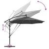 vidaXL Ομπρέλα Cantilever Banana Ανθρακί 294 x 294 x 248 cm
