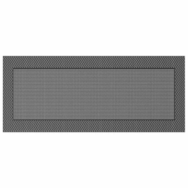 vidaXL Χαλί εξωτερικού χώρου ARAKIL Μαύρο και γκρι 250 x 600 cm PP