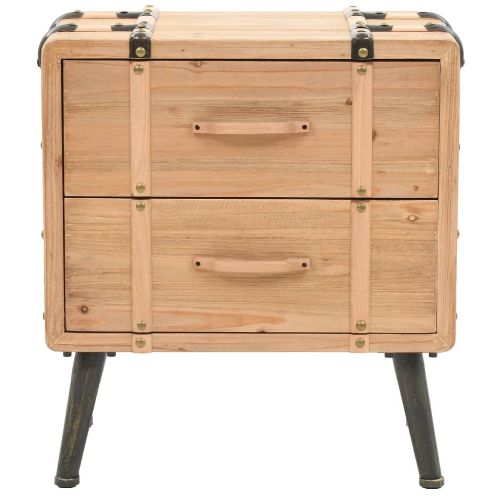 vidaXL Κομοδίνο 50 x 35 x 57 εκ. από Μασίφ Ξύλο Ελάτης