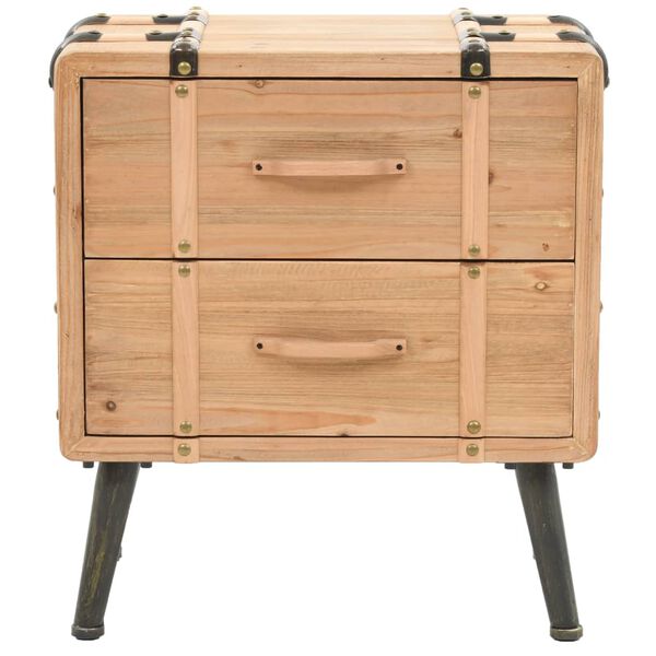 vidaXL Κομοδίνο 50 x 35 x 57 εκ. από Μασίφ Ξύλο Ελάτης