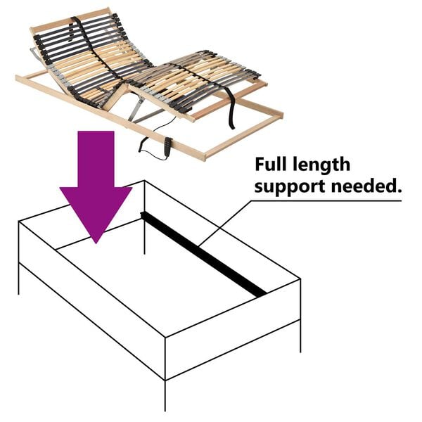 vidaXL Βάση κρεβατιού με λάμες Καφέ 70 x 190 cm Στερεό Ξύλο Μηλιάς