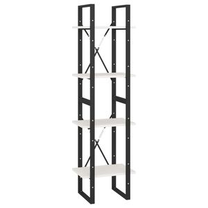 vidaXL &Beta;&iota;&beta;&lambda;&iota;&omicron;&theta;ή&kappa;&eta; &mu;&epsilon; 4 &Rho;ά&phi;&iota;&alpha; &Lambda;&epsilon;&upsilon;&kappa;ή 40x30x140 &epsilon;&kappa;. &alpha;&pi;ό &Mu;&alpha;&sigma;ί&phi; &Xi;ύ&lambda;&omicron; &Pi;&epsilon;ύ&kappa;&omicron;&upsilon;