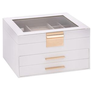 vidaXL &Kappa;&omicron;&upsilon;&tau;ί &Kappa;&omicron;&sigma;&mu;&eta;&mu;ά&tau;&omega;&nu; 3 &Epsilon;&pi;&iota;&pi;έ&delta;&omega;&nu; &Lambda;&epsilon;&upsilon;&kappa;ό 23x20,5x14 &epsilon;&kappa;.