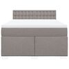 vidaXL &Kappa;&rho;&epsilon;&beta;ά&tau;&iota; Boxspring &mu;&epsilon; &Sigma;&tau;&rho;ώ&mu;&alpha; Taupe 160x200 &epsilon;&kappa;. &Upsilon;&phi;&alpha;&sigma;&mu;ά&tau;&iota;&nu;&omicron;