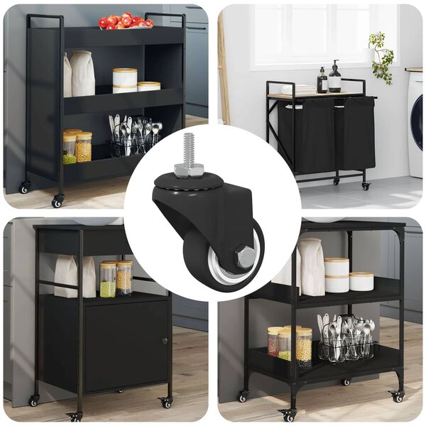 vidaXL &Sigma;&tau;&rho;ό&phi;&iota;&gamma;&gamma;&alpha; 12 pcs &Mu;&alpha;ύ&rho;&omicron; 40,4 x 40,4 x 19,7 &chi;&iota;&lambda; &Sigma;ί&delta;&epsilon;&rho;&omicron; &kappa;&alpha;&iota; &nu;ά&iota;&lambda;&omicron;&nu;