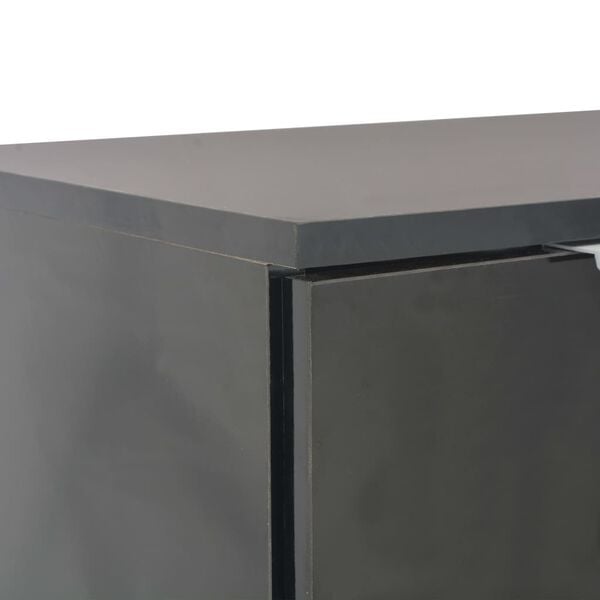vidaXL Μπουφές Γυαλιστερός Μαύρος 107x35x80,5 εκ.