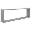 vidaXL Ραφιέρες Τοίχου Κύβος 2 τεμ Γκρι Sonoma 100x15x30εκ. Επεξ. Ξύλο
