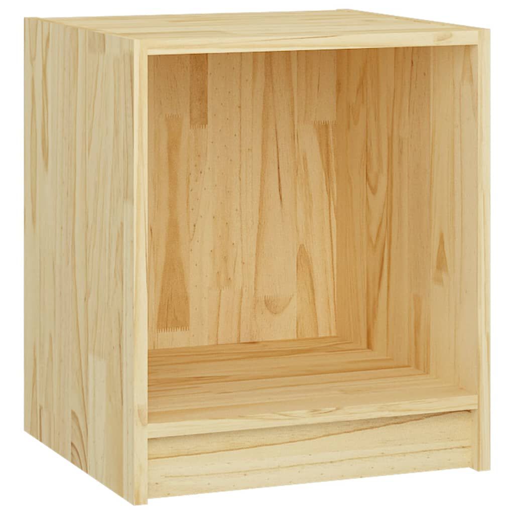 vidaXL Κομοδίνο 35,5 x 33,5 x 41,5 εκ. από Μασίφ Ξύλο Πεύκου