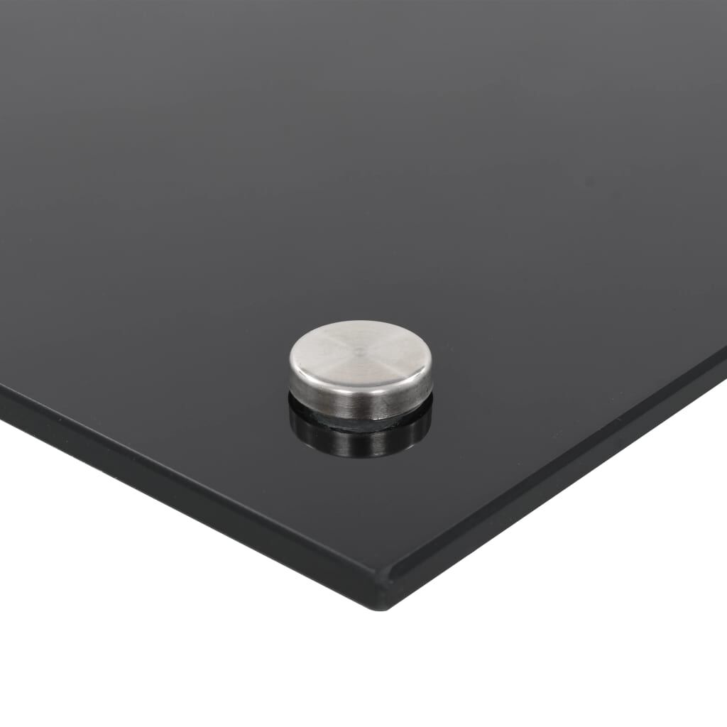 vidaXL Πλάτες Κουζίνας 2 τεμ. Μαύρες 70x60 εκ. από Ψημένο Γυαλί