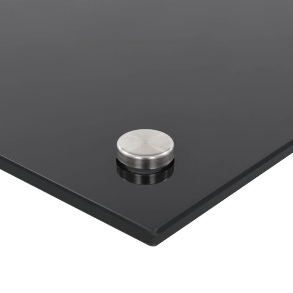 vidaXL Πλάτες Κουζίνας 2 τεμ. Μαύρες 70x60 εκ. από Ψημένο Γυαλί