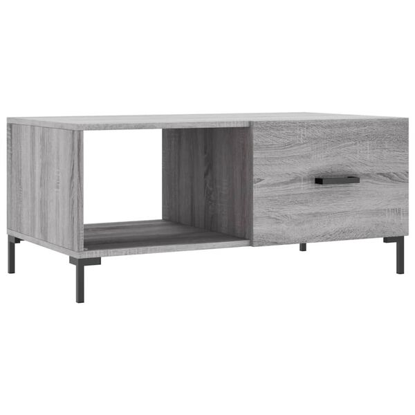 vidaXL Τραπεζάκι Σαλονιού Γκρι Sonoma 90x50x40 εκ. Επεξεργασμένο Ξύλο