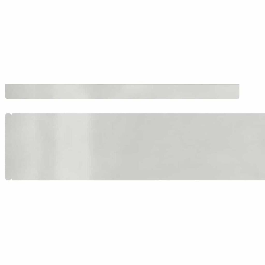 vidaXL Φράχτης Κήπου Ασημί 450 x 10 εκ Ανοξείδωτο ατσάλι
