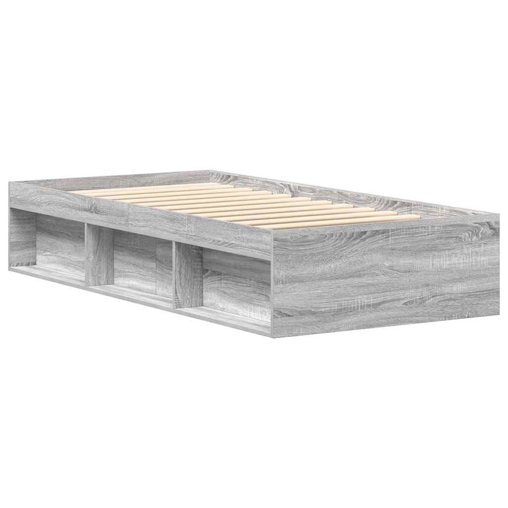 vidaXL Πλαίσιο Κρεβατιού Γκρι Sonoma 100x200 εκ.
