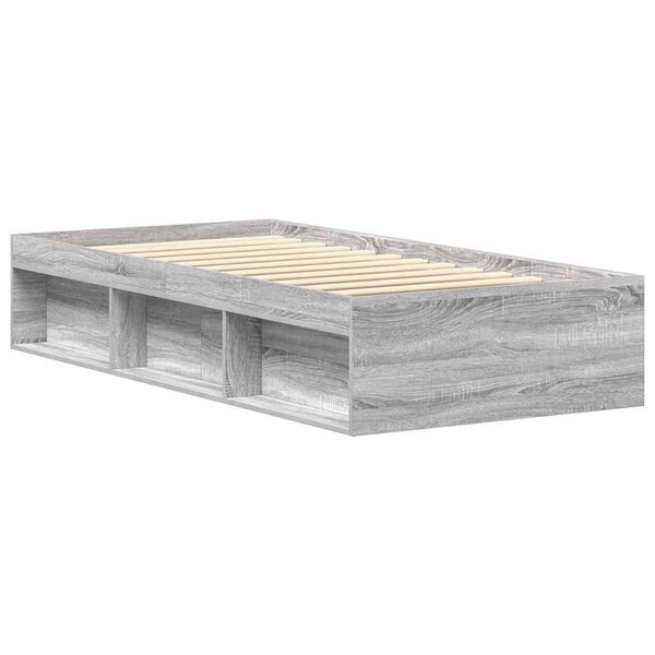 vidaXL Πλαίσιο Κρεβατιού Γκρι Sonoma 100x200 εκ.