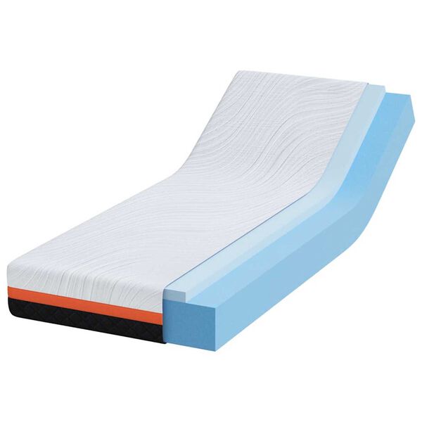 vidaXL Στρώμα Λευκό, Γκρι 70 x 200 cm Pěna