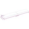 vidaXL Επιφ Τραπεζιού Αν Καφέ 220x40x(2-6)εκ.Ακατέργ. Μασίφ Ξύλο Δρυός