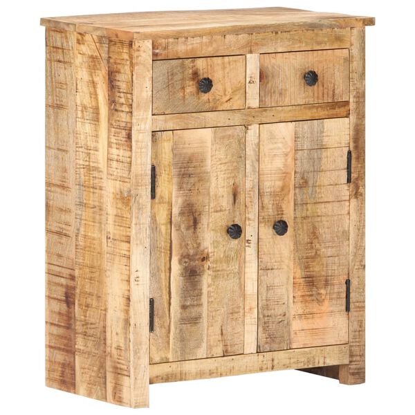 vidaXL Ντουλάπι με Συρτάρια 59x35x75 εκ. από Ακατέργαστο Ξύλο Μάνγκο