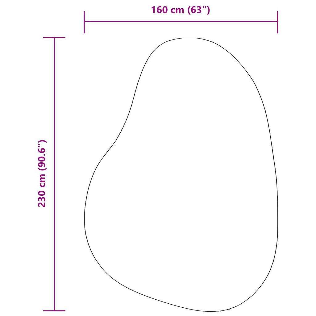 vidaXL Χαλί Ανθρακί 160 x 230 cm Πολυεστέρας