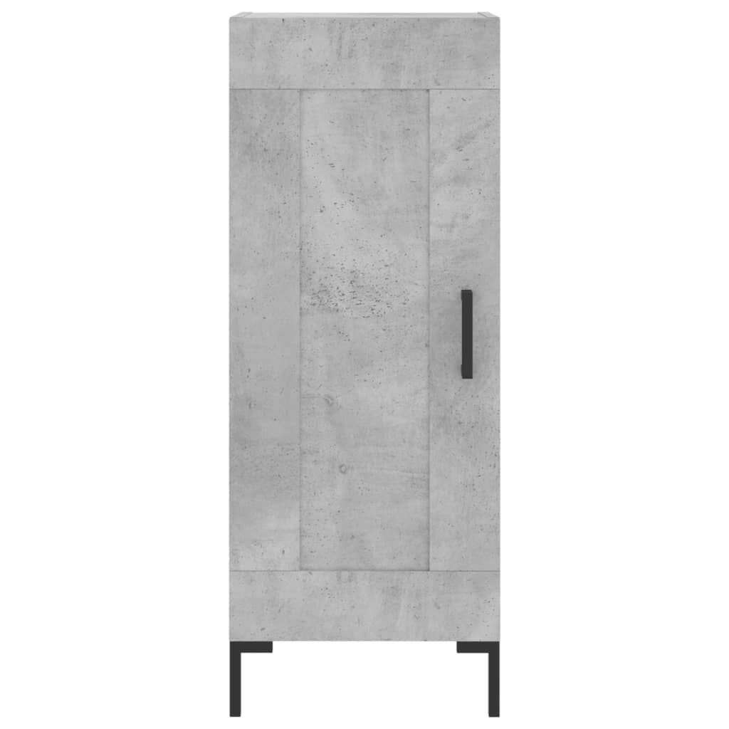 vidaXL Ντουλάπι Γκρι Σκυροδέματος 34,5x34x180 εκ. Επεξεργασμένο Ξύλο