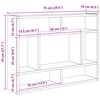 vidaXL Ραφιέρα Τοίχου Γκρι Σκυροδέματος 75x16x55 εκ. από Επεξ. Ξύλο
