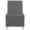 vidaXL Μοναδικός Καναπές χωρίς Χερούλια 2 pcs Γκρι 55 x 74 x 82 εκ.
