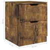 vidaXL Κομοδίνα 2 τεμ. Καπνιστή Δρυς 40 x 40 x 50 εκ. Επεξεργ. Ξύλο