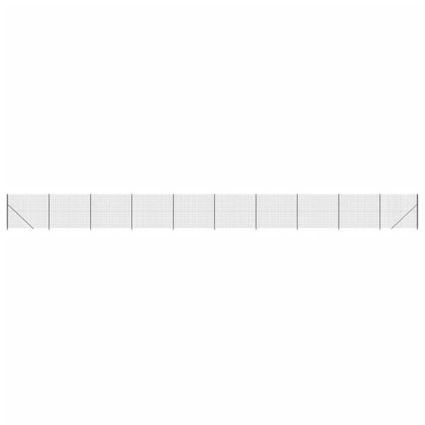 vidaXL Συρματόπλεγμα Περίφραξης Ανθρακί 2,2 x 25 μ. με Βάσεις Φλάντζα