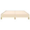 vidaXL Σκελετός Κρεβατιού Χωρίς Στρώμα Κρεμ 140x190 εκ. Υφασμάτινο