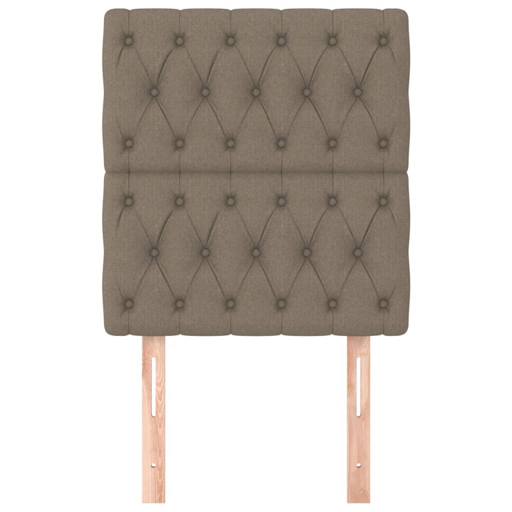 vidaXL Κεφαλάρια Κρεβατιού 2 τεμ. Taupe 80x7x78/88 εκ. Υφασμάτινο