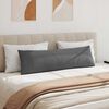 vidaXL Μαξιλάρι Καναπέ 2 pcs Σκούρο Γκρι 145 x 40 εκ. ύφασμα