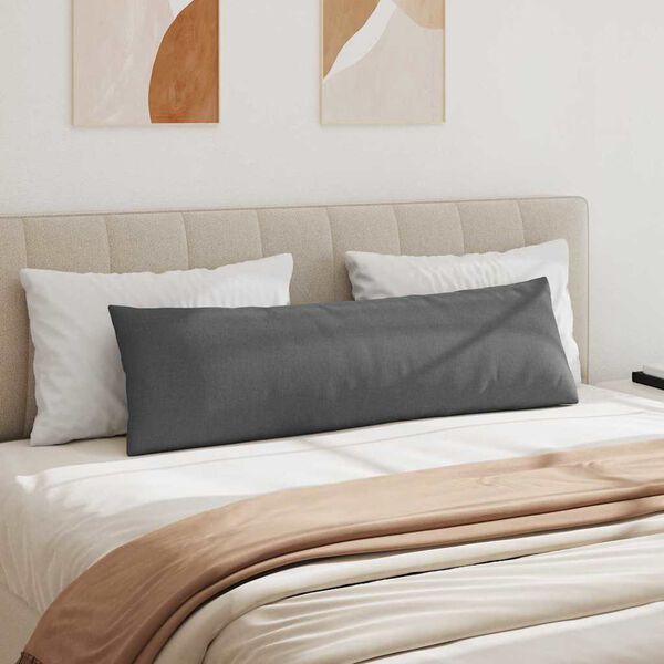 vidaXL Μαξιλάρι Καναπέ 2 pcs Σκούρο Γκρι 145 x 40 εκ. ύφασμα