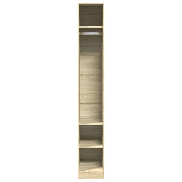 vidaXL Ντουλάπα Sonoma Δρυς 30x50x200 εκ. από Επεξεργασμένο Ξύλο