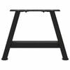 vidaXL Πόδια Τραπεζιού Σαλονιού Σχήματος Α 2 τεμ. Μαύρο 30x(30-31) εκ. Ατσάλι